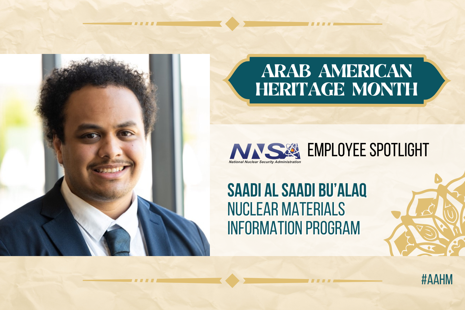 ArabAmerican History Month Spotlight Saadi Al Saadi Bu’alaq, Nuclear